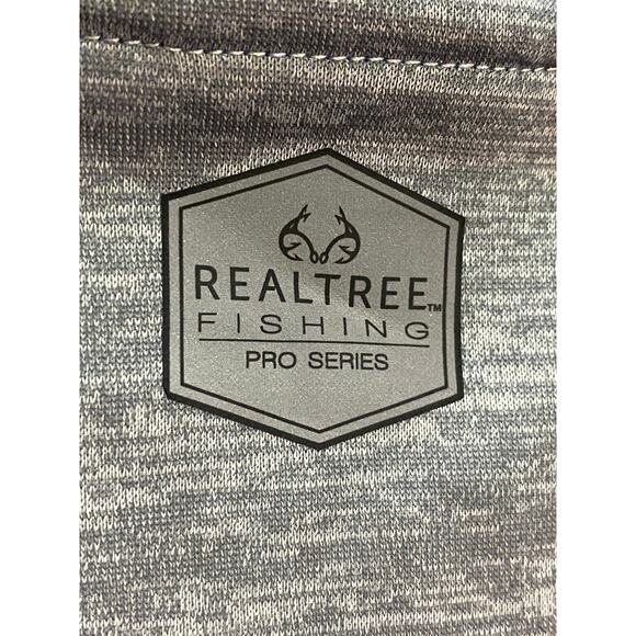 Realtree Fishing Pro Series Quarter Zip Large Lightweight Pullover Jacket - Picture 6 of 10